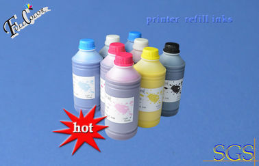 La tinta ancha del pigmento de la impresora del formato de 8 colores, las tintas impermeables para el cartucho de tinta hp70 rellena las tintas del pigmento